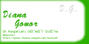 diana gomor business card